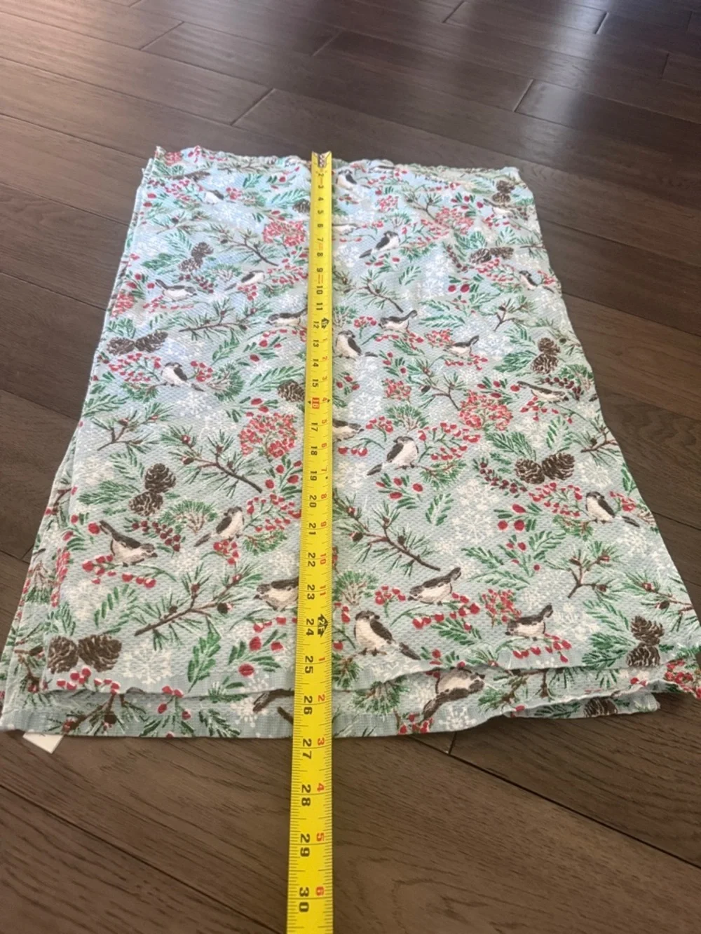 Christmas/winter Kitchen towel set, blue tan, red. Multiple sizes, set of 13